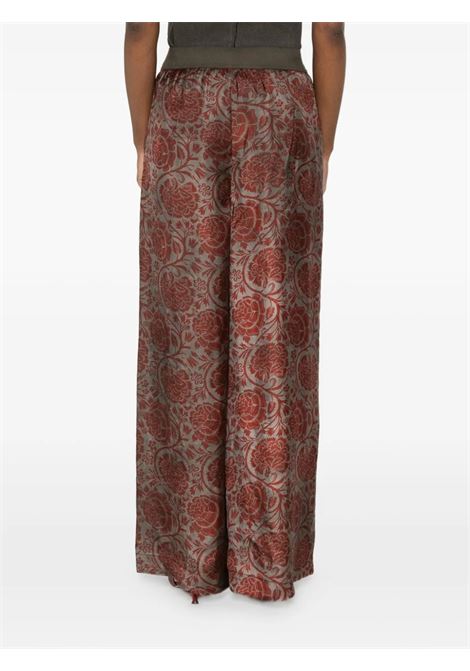 pantaloni pansy donna grigi e rossi UMA WANG | UP3012UW087